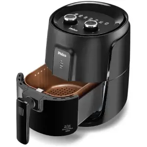 Fritadeira Air Fryer Gourmet Philco 4,4 Litros 1500w Preto Pfr15pg - 220v