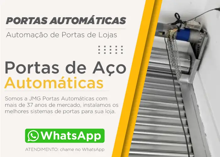 Porta Aço Automática Zona Leste